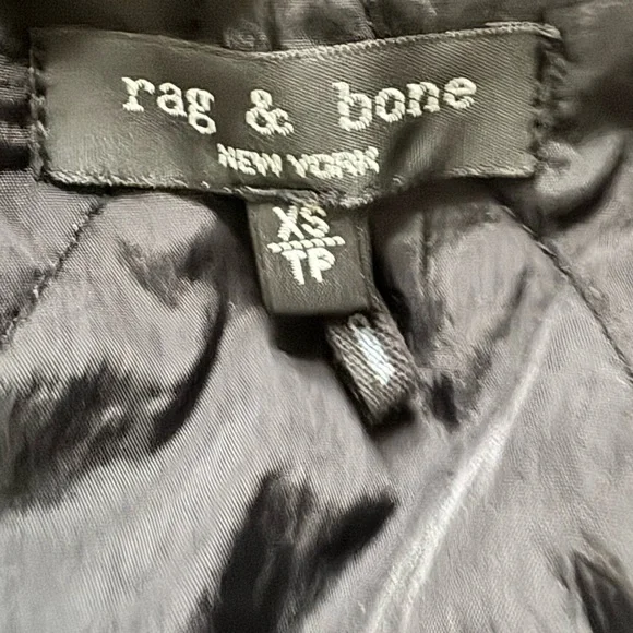 Rag & Bone Winnie Mixed Media Jacket. XS. Black and navy. - Picture 6 of 6